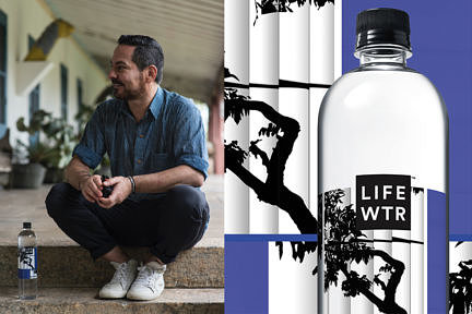 Notícias — Laercio Redondo é convidado da Pepsi para ilustrar rótulo da garrafa LIFEWTR