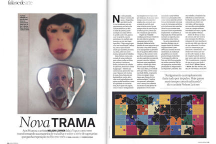 Notícias — Nelson Leirner fala à revista Vogue sobre sua nova exposição na galeria